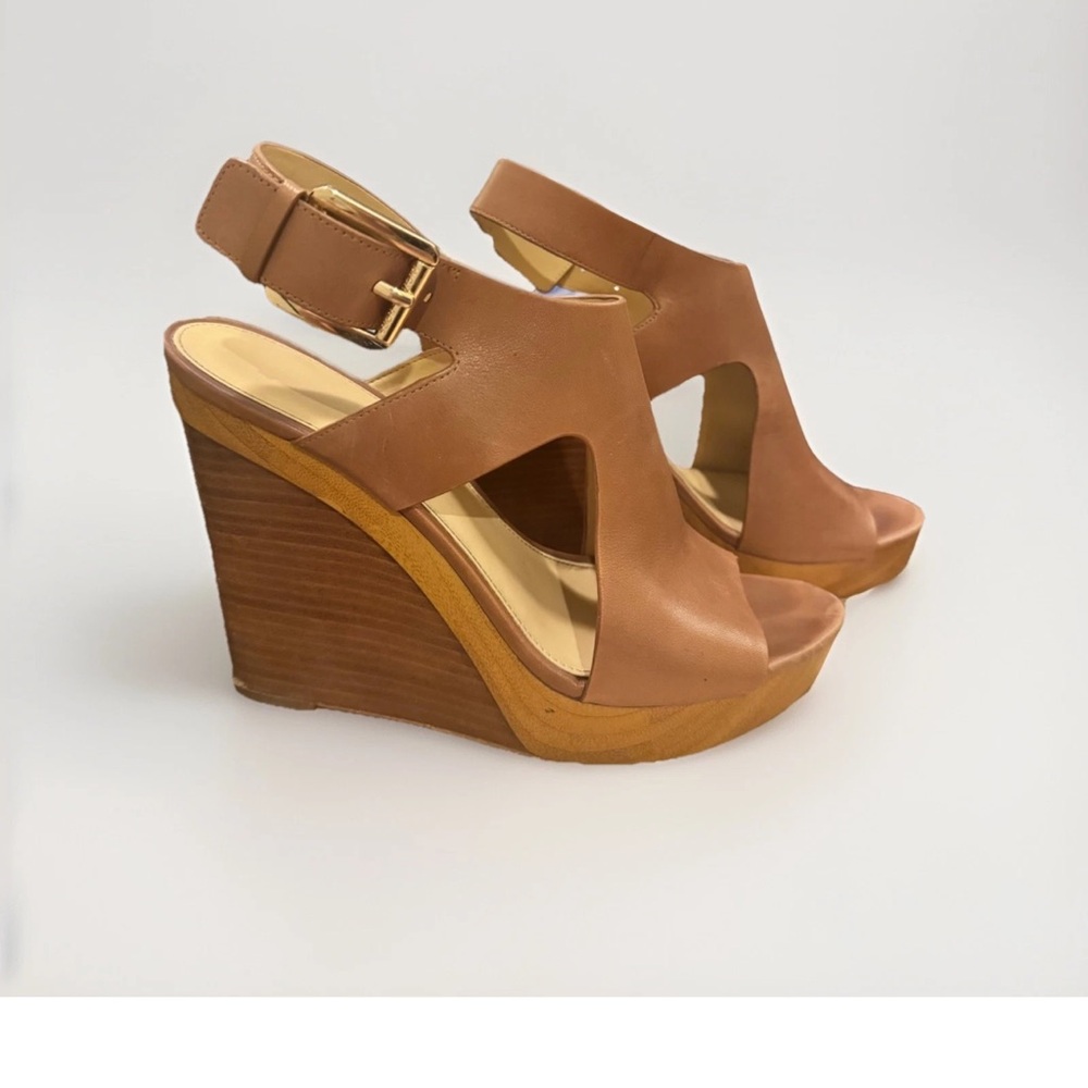 Michael Kors Tan Wedges
